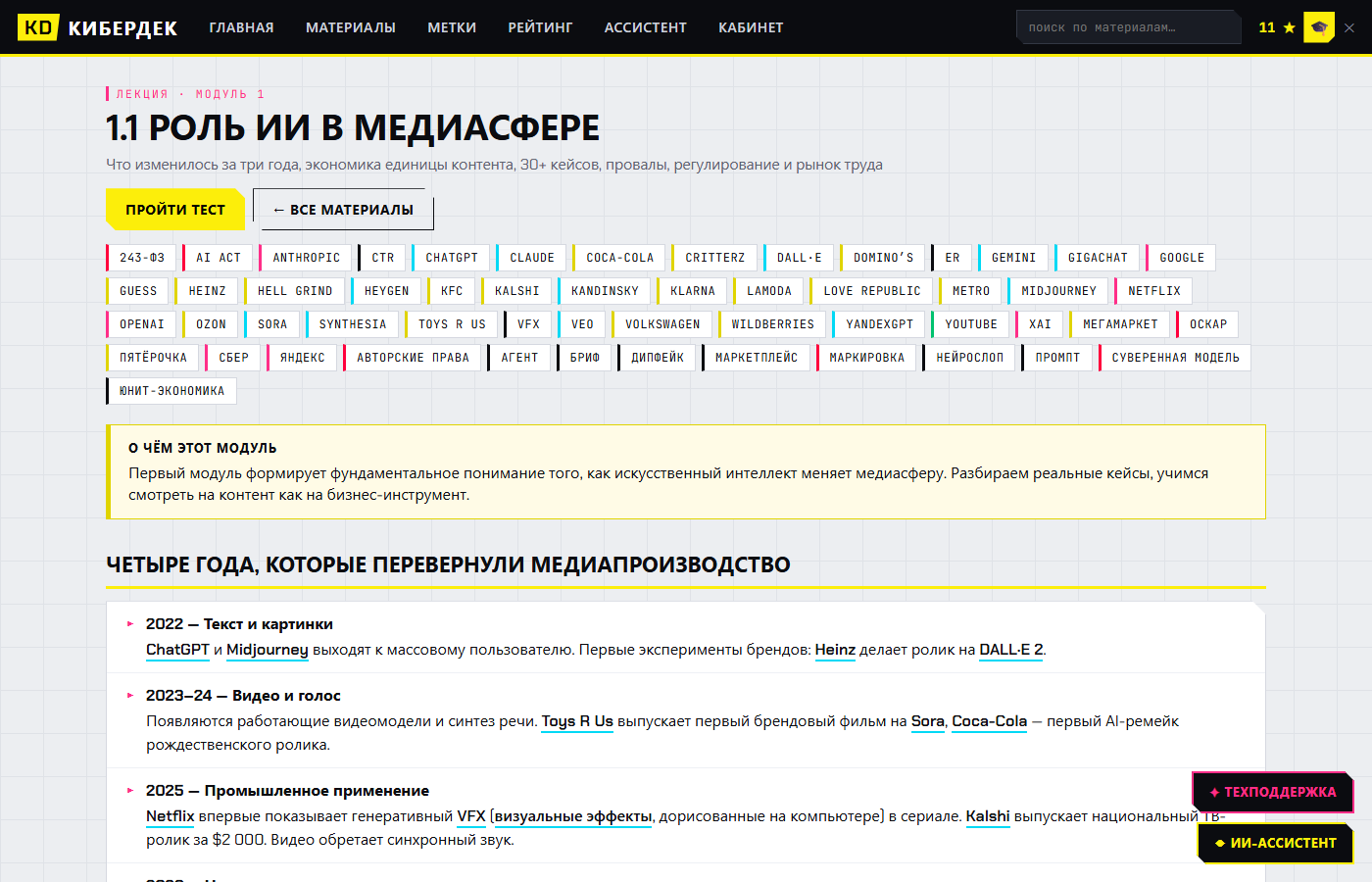 Страница лекции